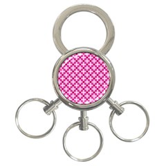 Cute Pretty Elegant Pattern 3-ring Key Chain by GardenOfOphir