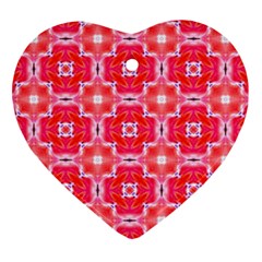 Cute Pretty Elegant Pattern Heart Ornament (two Sides) by GardenOfOphir