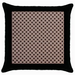 Cute Pretty Elegant Pattern Black Throw Pillow Case by GardenOfOphir