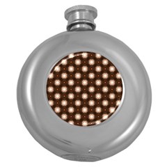 Cute Pretty Elegant Pattern Hip Flask (round) by GardenOfOphir