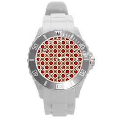 Cute Pretty Elegant Pattern Plastic Sport Watch (large) by GardenOfOphir