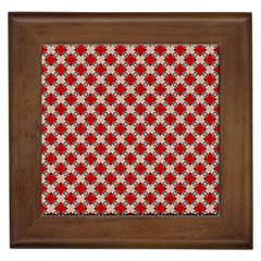 Cute Pretty Elegant Pattern Framed Ceramic Tile by GardenOfOphir