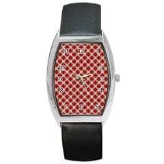 Cute Pretty Elegant Pattern Tonneau Leather Watch by GardenOfOphir