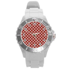 Cute Pretty Elegant Pattern Plastic Sport Watch (large) by GardenOfOphir