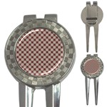 Cute Pretty Elegant Pattern Golf Pitchfork & Ball Marker Front