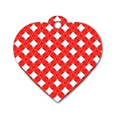 Cute Pretty Elegant Pattern Dog Tag Heart (one Sided)  by GardenOfOphir