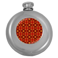 Cute Pretty Elegant Pattern Hip Flask (round) by GardenOfOphir