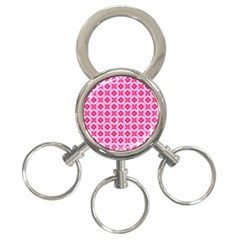 Cute Pretty Elegant Pattern 3-ring Key Chain by GardenOfOphir