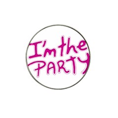 I Am The Party Typographic Design Quote Golf Ball Marker 10 Pack (for Hat Clip) by dflcprints