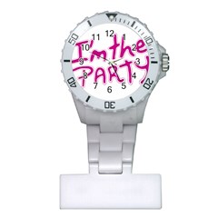 I Am The Party Typographic Design Quote Nurses Watch by dflcprints