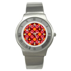 Cute Pretty Elegant Pattern Stainless Steel Watch (slim) by GardenOfOphir