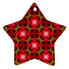 Cute Pretty Elegant Pattern Star Ornament (two Sides) by GardenOfOphir