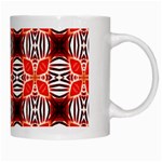 Cute Pretty Elegant Pattern White Coffee Mug Right