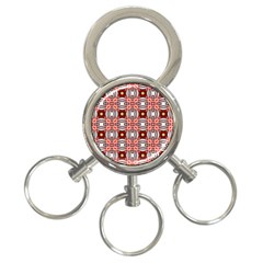 Cute Pretty Elegant Pattern 3-ring Key Chain