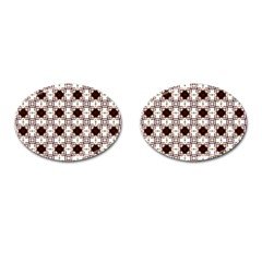 Cute Pretty Elegant Pattern Cufflinks (oval) by GardenOfOphir