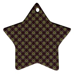 Cute Pretty Elegant Pattern Star Ornament