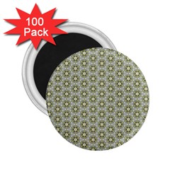 Cute Pretty Elegant Pattern 2.25  Button Magnet (100 pack)