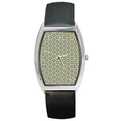 Cute Pretty Elegant Pattern Tonneau Leather Watch by GardenOfOphir