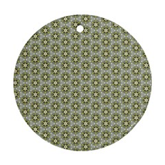 Cute Pretty Elegant Pattern Round Ornament (Two Sides)