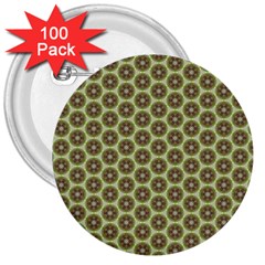 Cute Pretty Elegant Pattern 3  Button (100 Pack)