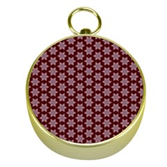 Cute Pretty Elegant Pattern Gold Compass by GardenOfOphir