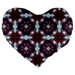 Cute Pretty Elegant Pattern 19  Premium Flano Heart Shape Cushion