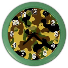 Camo Pattern  Wall Clock (color)