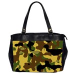 Camo Pattern  Oversize Office Handbag (Two Sides) Front