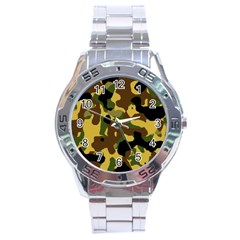 Camo Pattern  Stainless Steel Watch