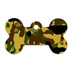 Camo Pattern  Dog Tag Bone (Two Sided) Back