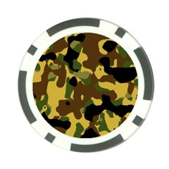 Camo Pattern  Poker Chip (10 Pack) by Colorfulart23