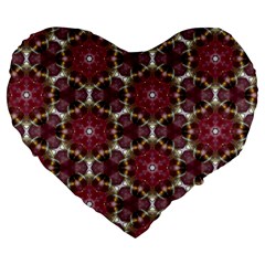 Cute Pretty Elegant Pattern 19  Premium Heart Shape Cushion