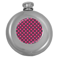 Cute Pretty Elegant Pattern Hip Flask (round) by GardenOfOphir