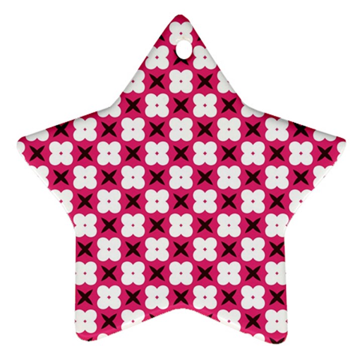 Cute Pretty Elegant Pattern Star Ornament