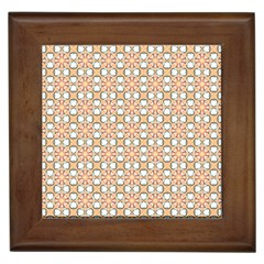 Cute Pretty Elegant Pattern Framed Ceramic Tile by GardenOfOphir