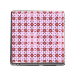 Cute Pretty Elegant Pattern Memory Card Reader With Storage (square) by GardenOfOphir