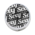 Sexy Text Typographic Pattern 4-Port USB Hub (Two Sides) Front