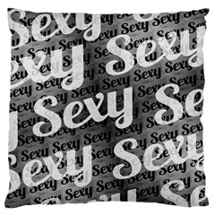 Sexy Text Typographic Pattern Standard Flano Cushion Case (two Sides) by dflcprints