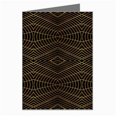 Futuristic Geometric Design Greeting Card by dflcprints