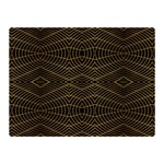 Futuristic Geometric Design Double Sided Flano Blanket (Mini) 35 x27  Blanket Back