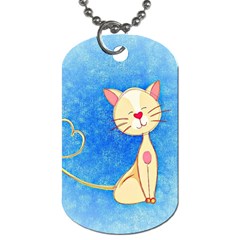 Cute Cat Dog Tag (one Sided) by Colorfulart23