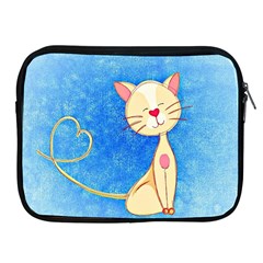 Cute Cat Apple Ipad Zippered Sleeve by Colorfulart23