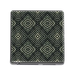 Geometric Futuristic Grunge Print Memory Card Reader With Storage (square) by dflcprints