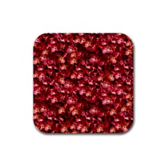 Warm Floral Collage Print Drink Coasters 4 Pack (square)