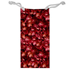 Warm Floral Collage Print Jewelry Bag by dflcprints