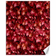 Warm Floral Collage Print Canvas 11  X 14  (unframed) by dflcprints