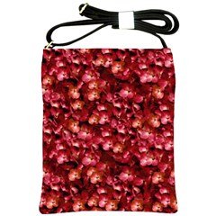 Warm Floral Collage Print Shoulder Sling Bag by dflcprints