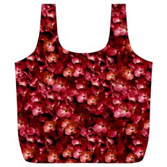 Warm Floral Collage Print Reusable Bag (xl) by dflcprints