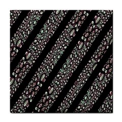 Organic Texture Stripe Pattern Ceramic Tile by dflcprints