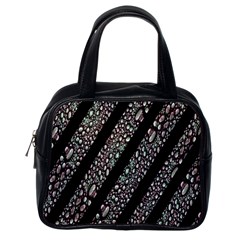 Organic Texture Stripe Pattern Classic Handbag (one Side) by dflcprints